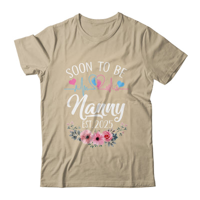 Soon To Be Nanny 2025 First Time Pregnancy Announcement Shirt & Tank Top | siriusteestore