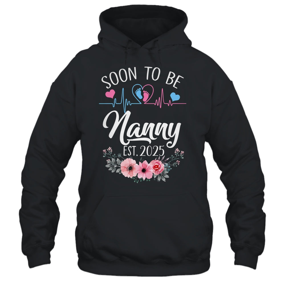 Soon To Be Nanny 2025 First Time Pregnancy Announcement Shirt & Tank Top | siriusteestore
