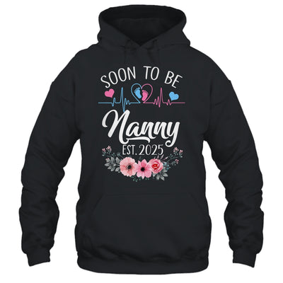 Soon To Be Nanny 2025 First Time Pregnancy Announcement Shirt & Tank Top | siriusteestore
