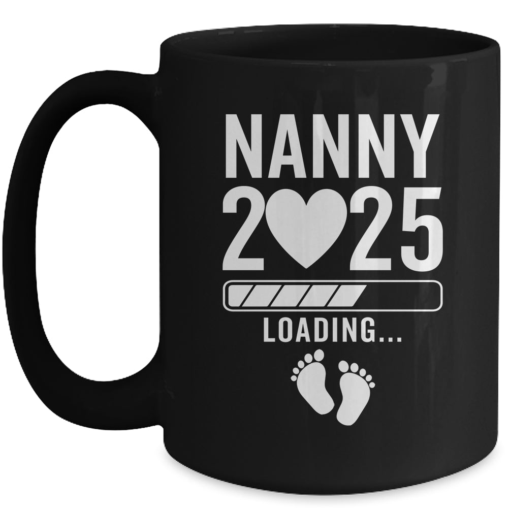 Soon To Be Nanny 2025 Pregnancy Announcement Loading Mug | siriusteestore