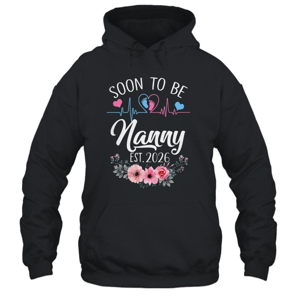 Soon To Be Nanny 2026 First Time Pregnancy Announcement Shirt & Tank Top | siriusteestore