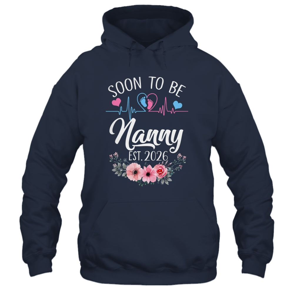 Soon To Be Nanny 2026 First Time Pregnancy Announcement Shirt & Tank Top | siriusteestore