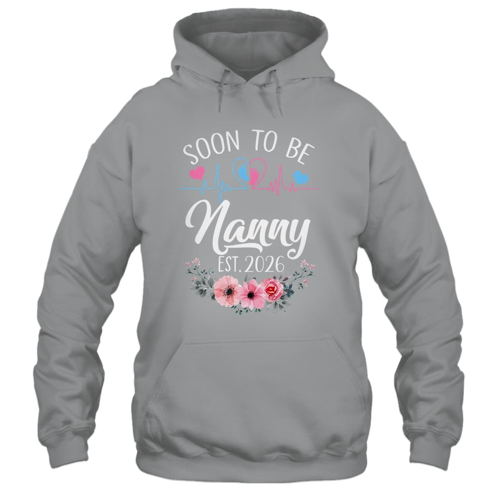 Soon To Be Nanny 2026 First Time Pregnancy Announcement Shirt & Tank Top | siriusteestore