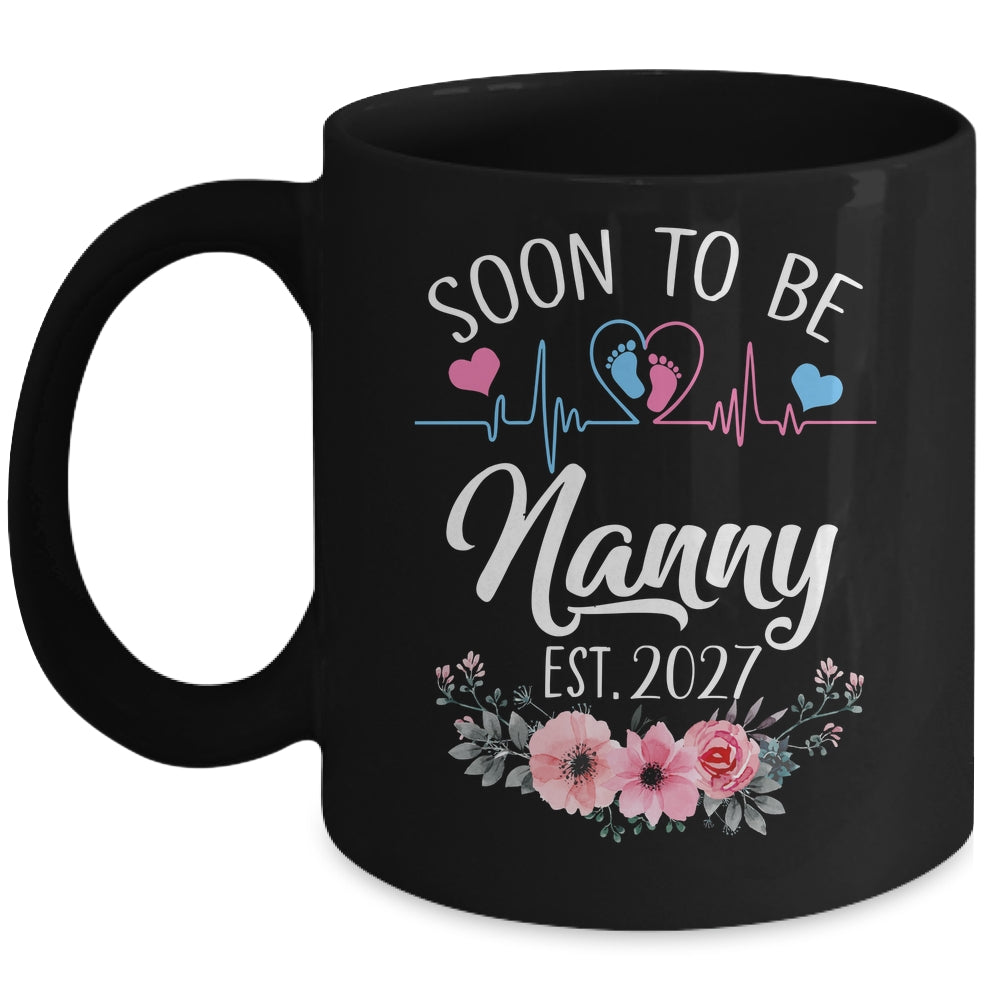 Soon To Be Nanny 2027 First Time Pregnancy Announcement Mug | siriusteestore