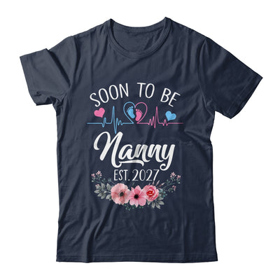 Soon To Be Nanny 2027 First Time Pregnancy Announcement Shirt & Tank Top | siriusteestore
