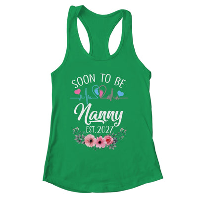 Soon To Be Nanny 2027 First Time Pregnancy Announcement Shirt & Tank Top | siriusteestore