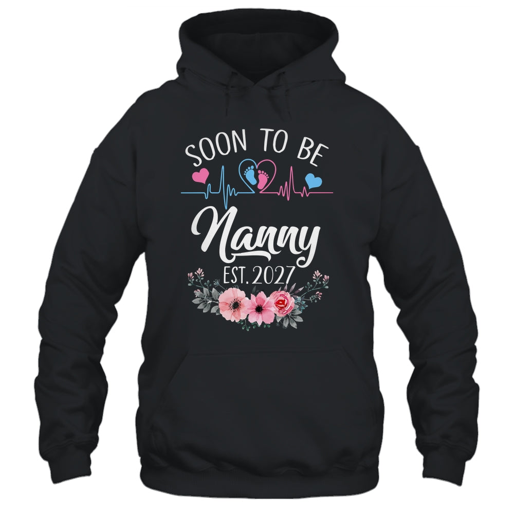 Soon To Be Nanny 2027 First Time Pregnancy Announcement Shirt & Tank Top | siriusteestore