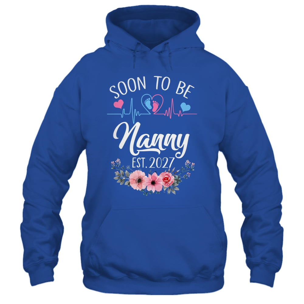 Soon To Be Nanny 2027 First Time Pregnancy Announcement Shirt & Tank Top | siriusteestore