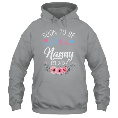 Soon To Be Nanny 2027 First Time Pregnancy Announcement Shirt & Tank Top | siriusteestore