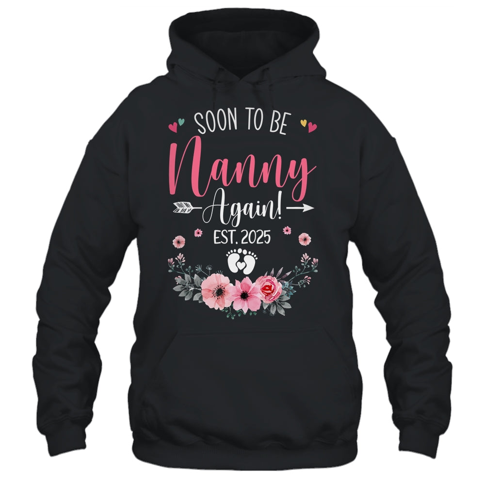 Soon To Be Nanny Again Est 2025 Mothers Day Shirt & Tank Top | siriusteestore