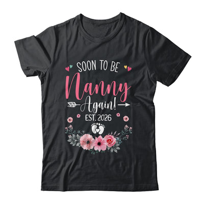 Soon To Be Nanny Again Est 2026 Mothers Day Shirt & Tank Top | siriusteestore