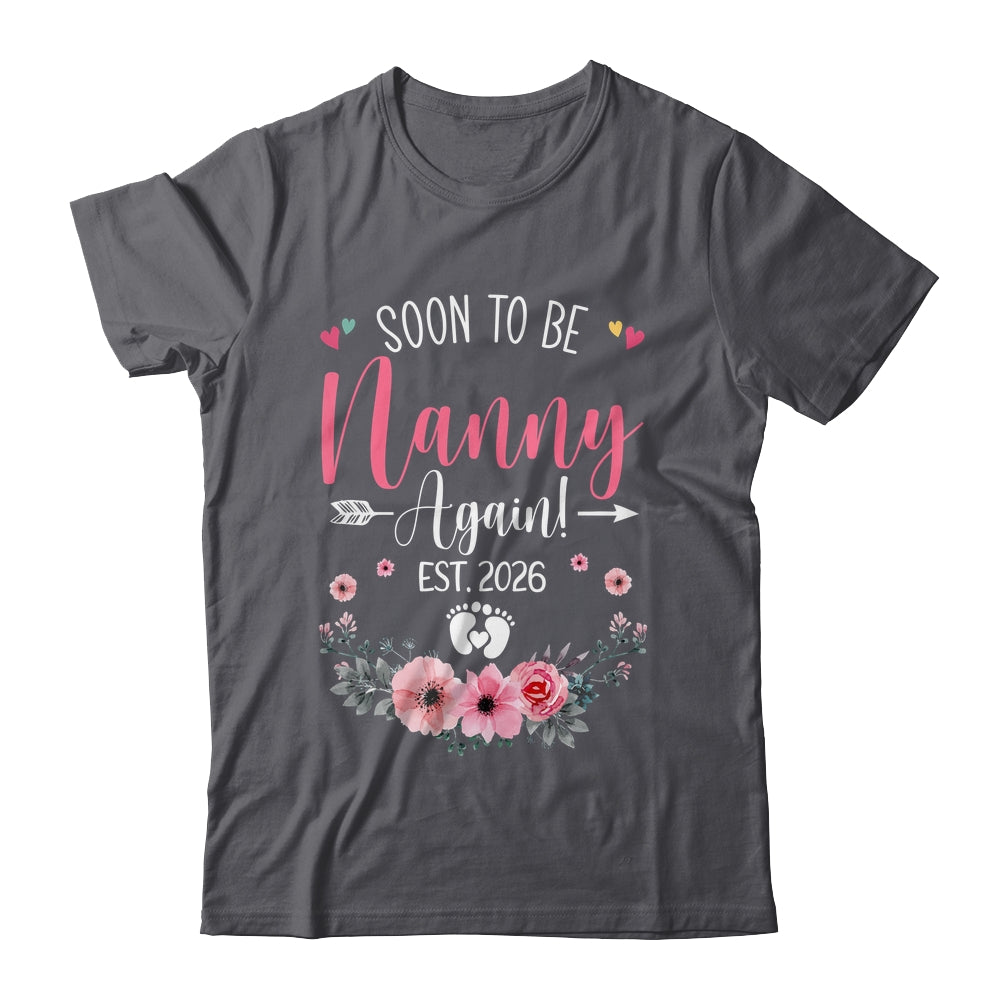 Soon To Be Nanny Again Est 2026 Mothers Day Shirt & Tank Top | siriusteestore