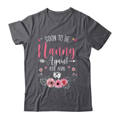 Soon To Be Nanny Again Est 2026 Mothers Day Shirt & Tank Top | siriusteestore