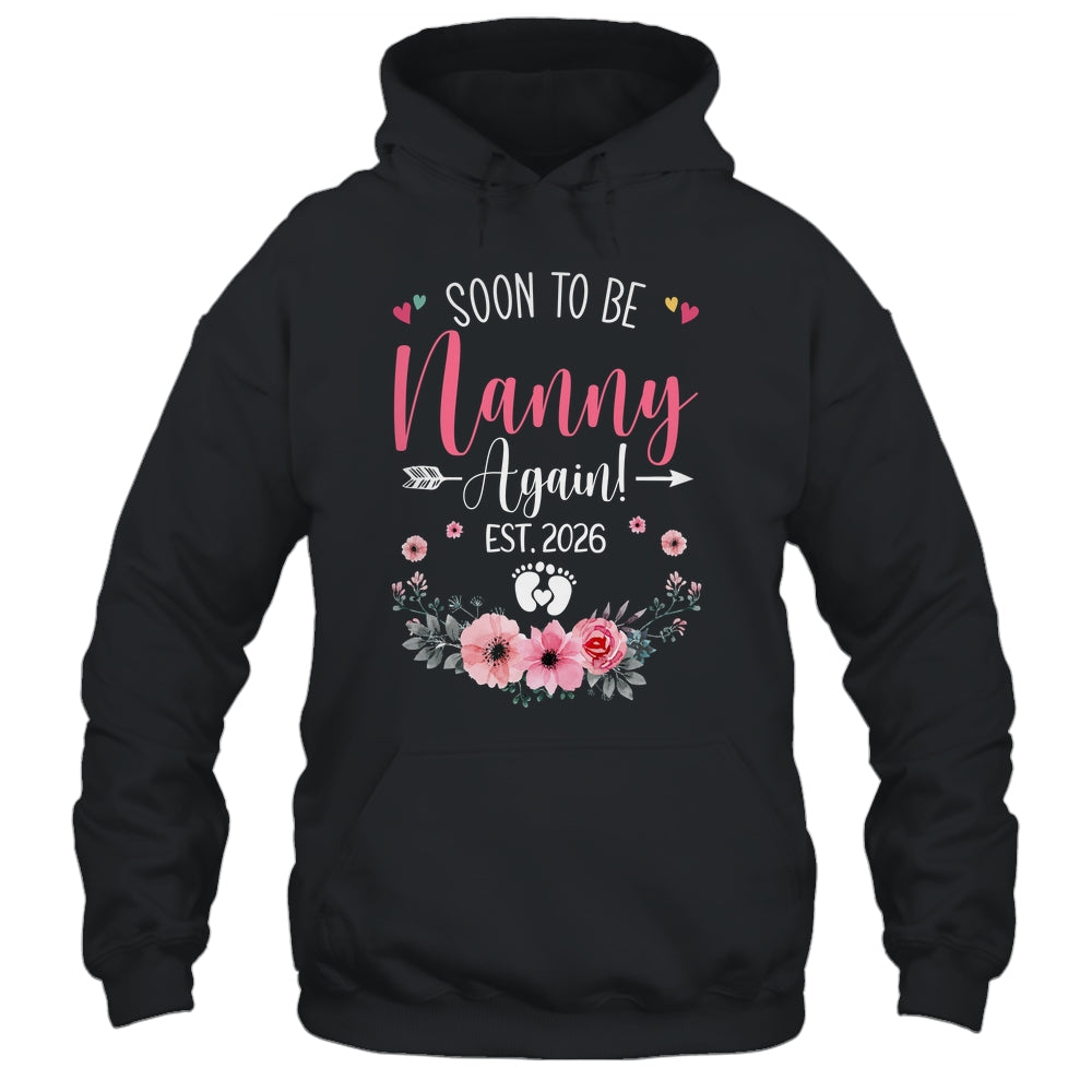 Soon To Be Nanny Again Est 2026 Mothers Day Shirt & Tank Top | siriusteestore
