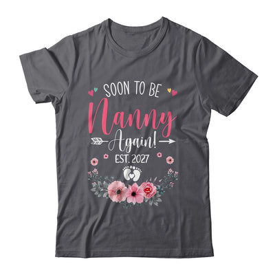 Soon To Be Nanny Again Est 2027 Mothers Day Shirt & Tank Top | siriusteestore