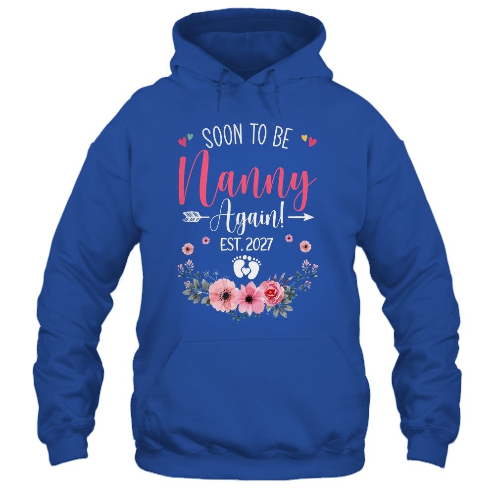 Soon To Be Nanny Again Est 2027 Mothers Day Shirt & Tank Top | siriusteestore