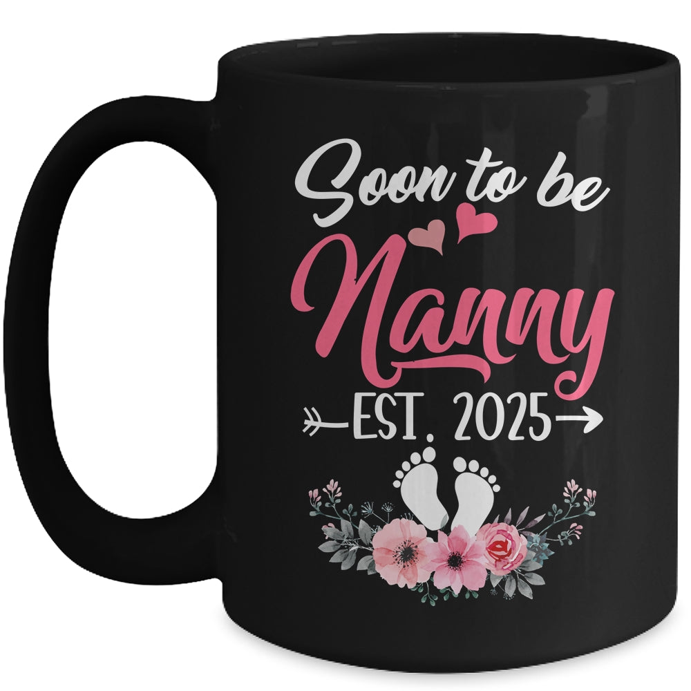 Soon To Be Nanny Est 2025 Mothers Day First Time Nanny Mug | siriusteestore