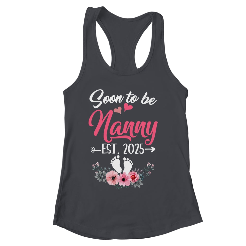 Soon To Be Nanny Est 2025 Mothers Day First Time Nanny Shirt & Tank Top | siriusteestore