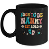 Soon To Be Nanny Est 2025 Pregnancy Announcement Groovy Mug | siriusteestore