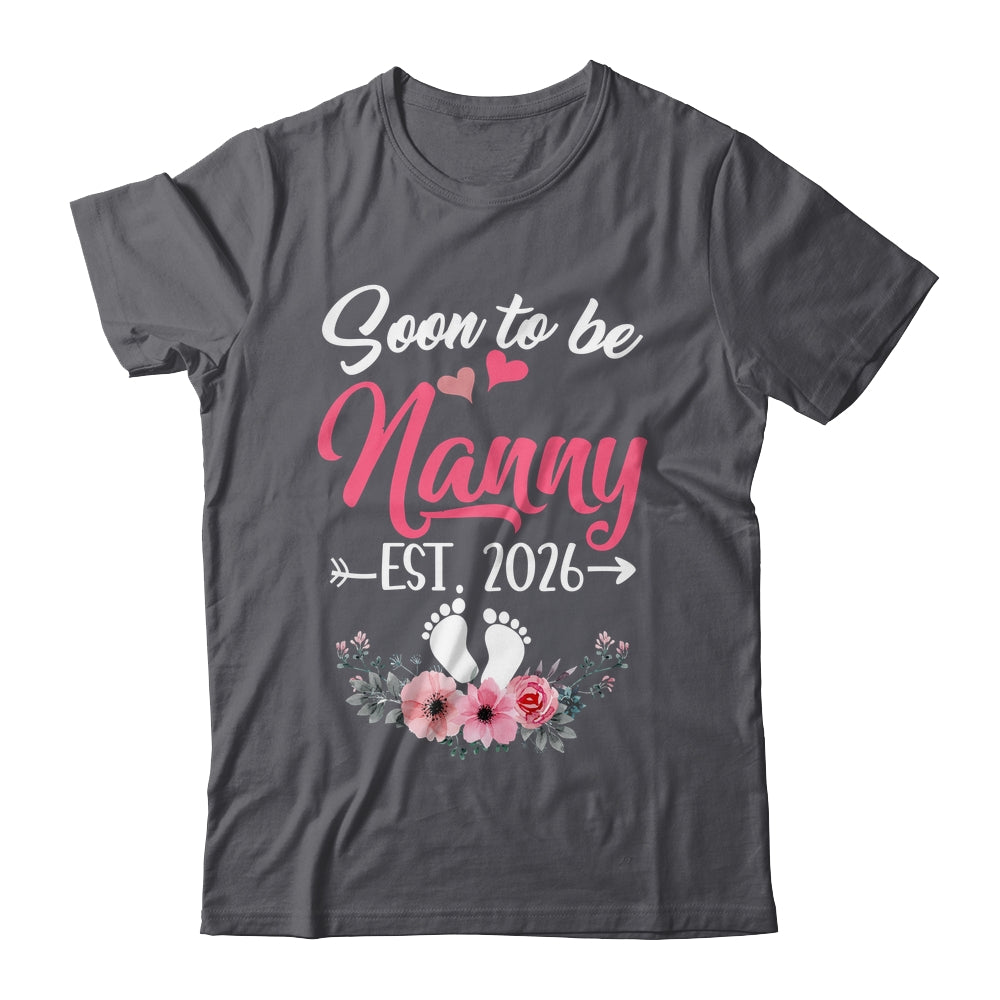 Soon To Be Nanny Est 2026 Mothers Day First Time Nanny Shirt & Tank Top | siriusteestore