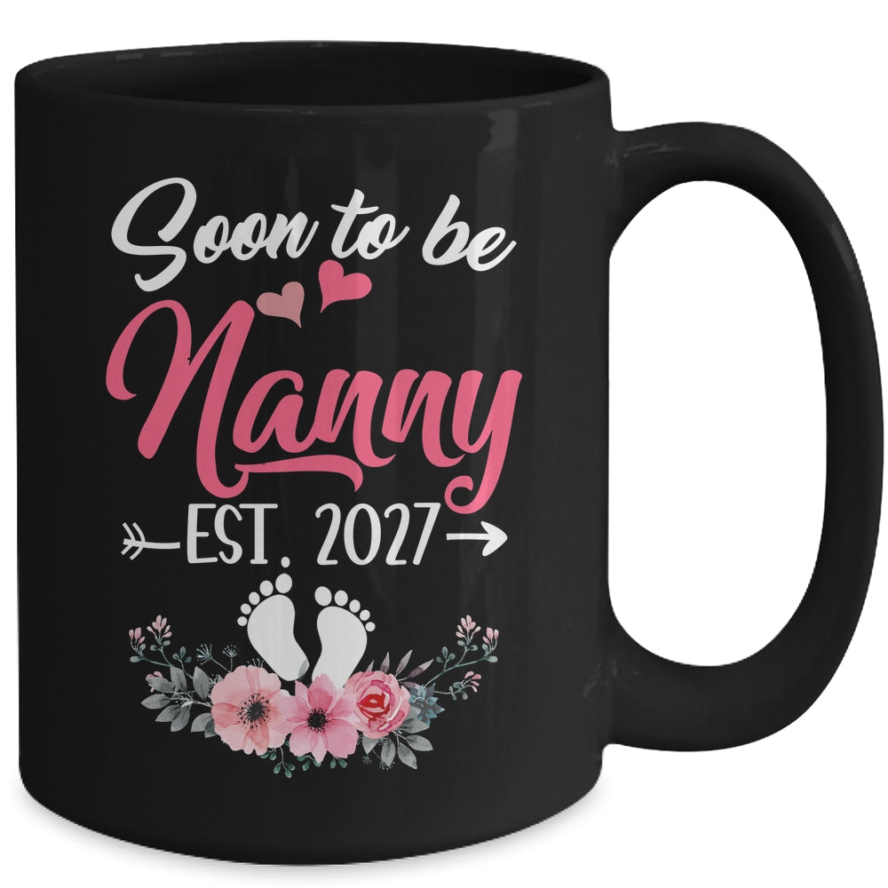 Soon To Be Nanny Est 2027 Mothers Day First Time Nanny Mug | siriusteestore