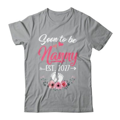 Soon To Be Nanny Est 2027 Mothers Day First Time Nanny Shirt & Tank Top | siriusteestore