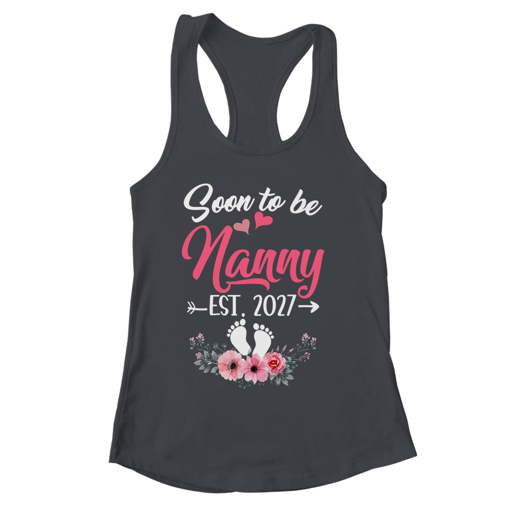 Soon To Be Nanny Est 2027 Mothers Day First Time Nanny Shirt & Tank Top | siriusteestore