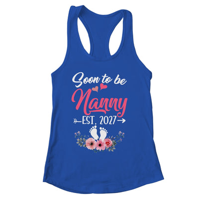 Soon To Be Nanny Est 2027 Mothers Day First Time Nanny Shirt & Tank Top | siriusteestore