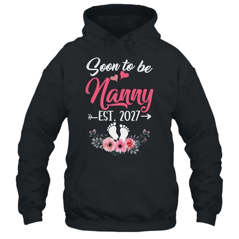 Soon To Be Nanny Est 2027 Mothers Day First Time Nanny Shirt & Tank Top | siriusteestore