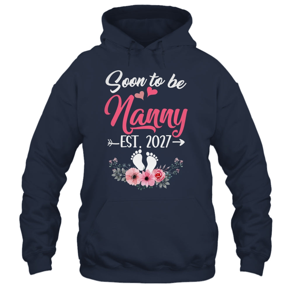 Soon To Be Nanny Est 2027 Mothers Day First Time Nanny Shirt & Tank Top | siriusteestore