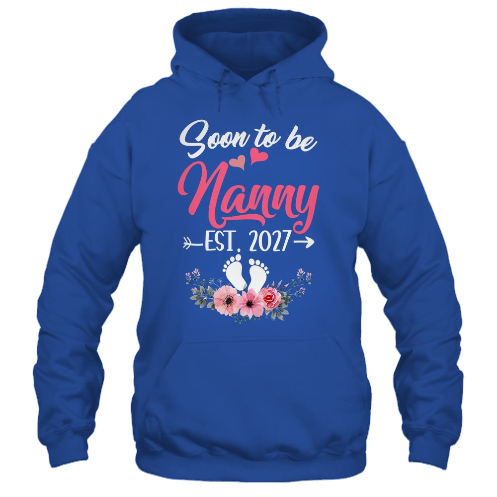 Soon To Be Nanny Est 2027 Mothers Day First Time Nanny Shirt & Tank Top | siriusteestore
