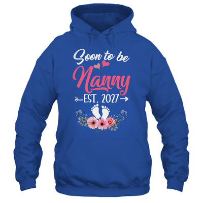 Soon To Be Nanny Est 2027 Mothers Day First Time Nanny Shirt & Tank Top | siriusteestore