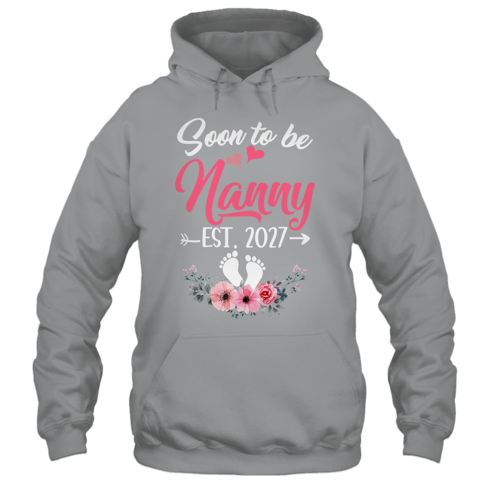 Soon To Be Nanny Est 2027 Mothers Day First Time Nanny Shirt & Tank Top | siriusteestore