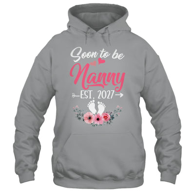 Soon To Be Nanny Est 2027 Mothers Day First Time Nanny Shirt & Tank Top | siriusteestore