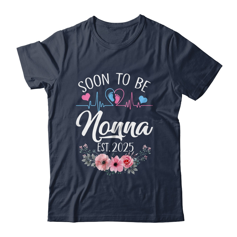 Soon To Be Nonna 2025 First Time Pregnancy Announcement Shirt & Tank Top | siriusteestore
