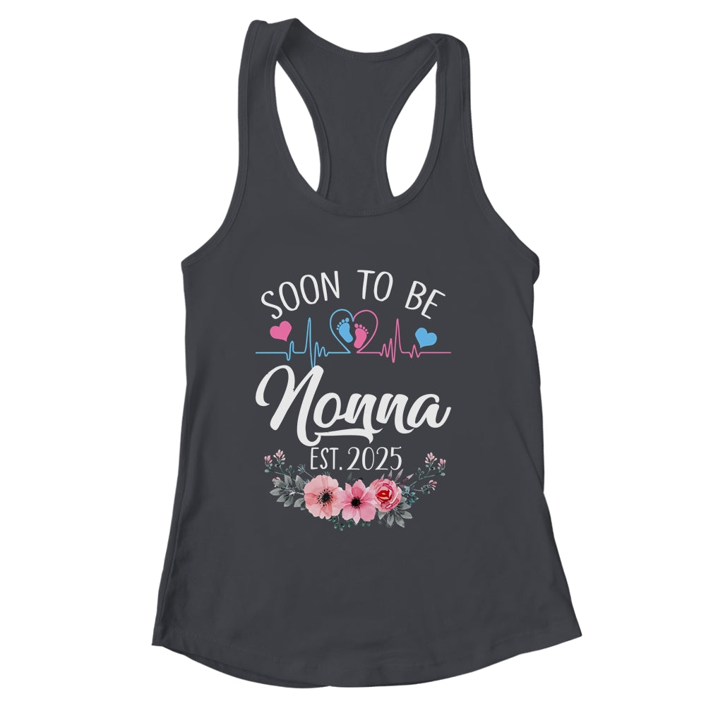 Soon To Be Nonna 2025 First Time Pregnancy Announcement Shirt & Tank Top | siriusteestore