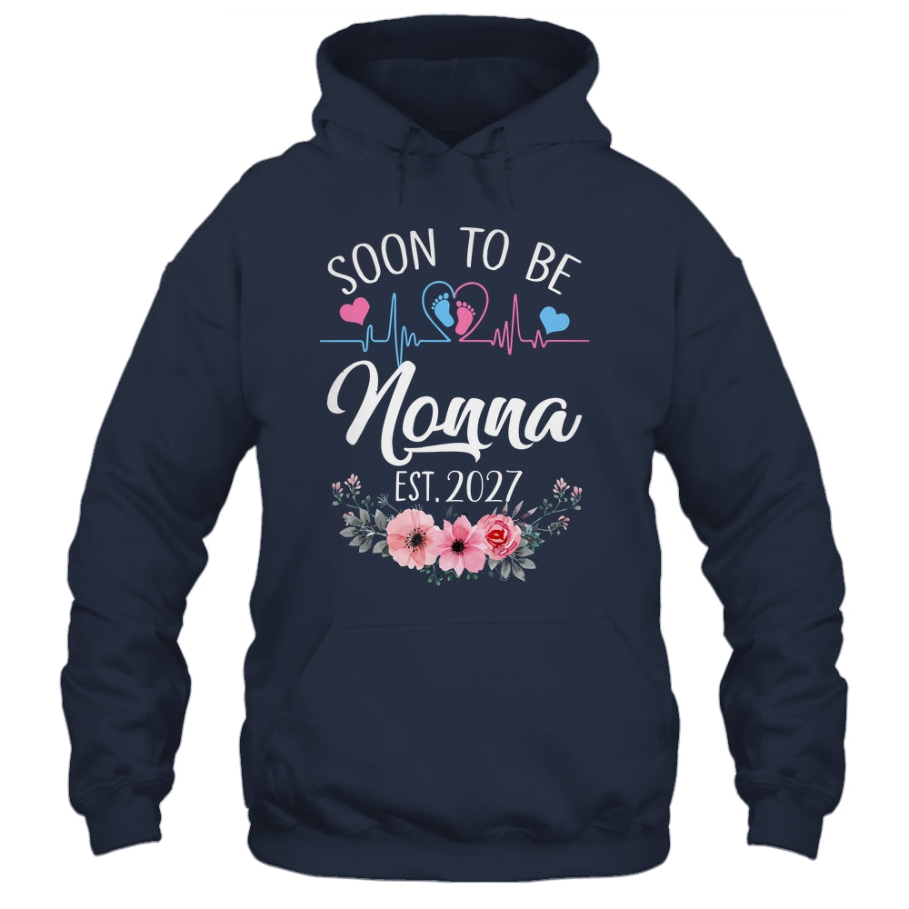 Soon To Be Nonna 2027 First Time Pregnancy Announcement Shirt & Tank Top | siriusteestore