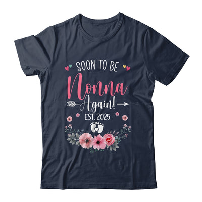 Soon To Be Nonna Again Est 2025 Mothers Day Shirt & Tank Top | siriusteestore