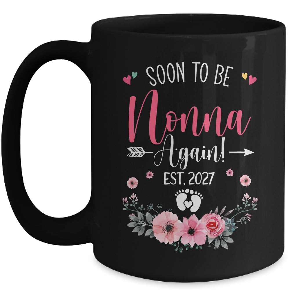 Soon To Be Nonna Again Est 2027 Mothers Day Mug | siriusteestore