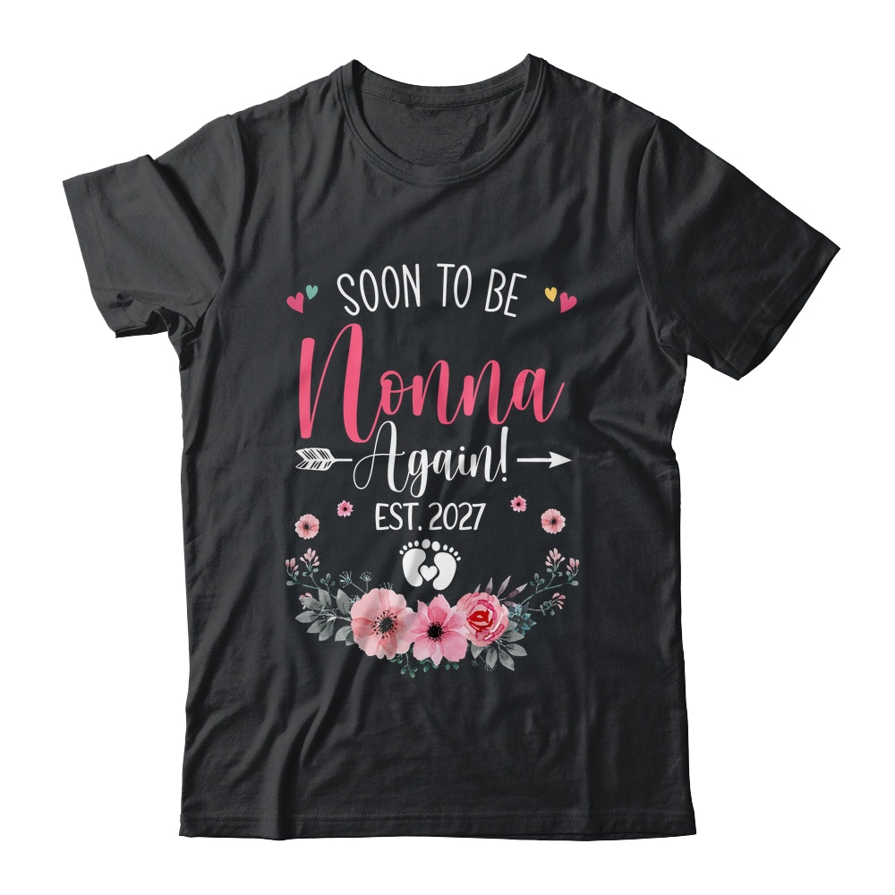 Soon To Be Nonna Again Est 2027 Mothers Day Shirt & Tank Top | siriusteestore