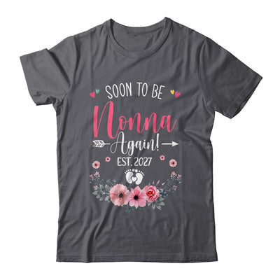 Soon To Be Nonna Again Est 2027 Mothers Day Shirt & Tank Top | siriusteestore