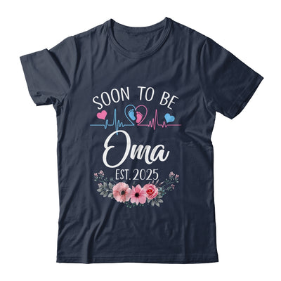 Soon To Be Oma 2025 First Time Pregnancy Announcement Shirt & Tank Top | siriusteestore
