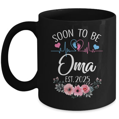 Soon To Be Oma 2025 First Time Pregnancy Announcement Mug | siriusteestore