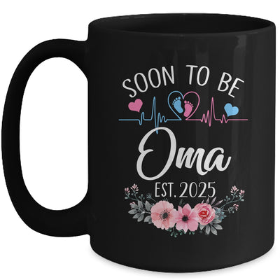 Soon To Be Oma 2025 First Time Pregnancy Announcement Mug | siriusteestore