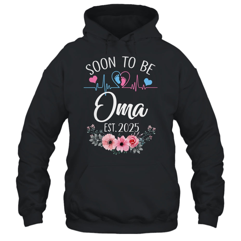Soon To Be Oma 2025 First Time Pregnancy Announcement Shirt & Tank Top | siriusteestore