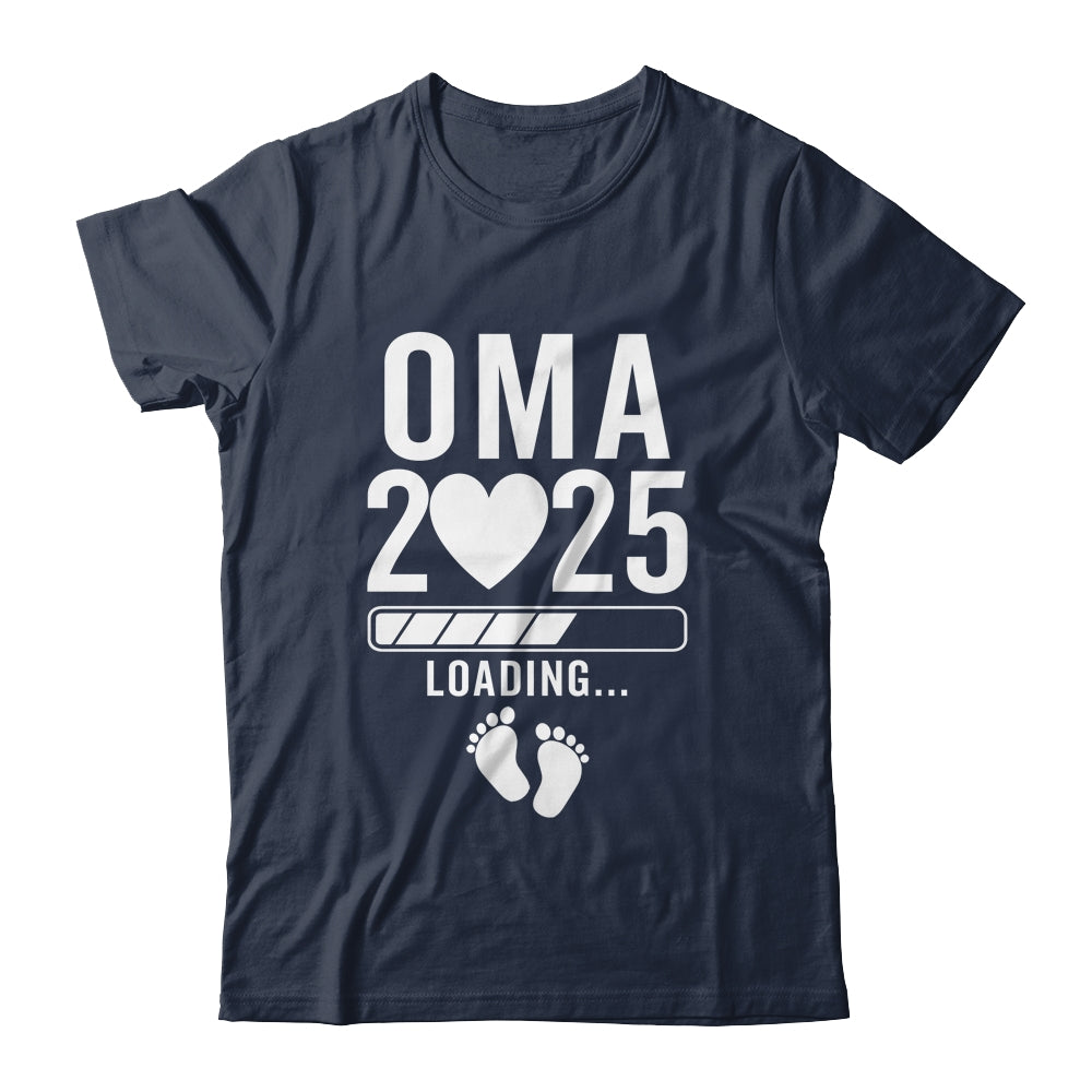 Soon To Be Oma 2025 Pregnancy Announcement Loading Shirt & Tank Top | siriusteestore