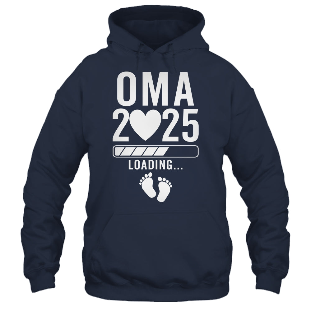 Soon To Be Oma 2025 Pregnancy Announcement Loading Shirt & Tank Top | siriusteestore
