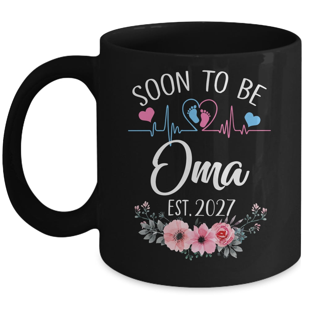 Soon To Be Oma 2027 First Time Pregnancy Announcement Mug | siriusteestore