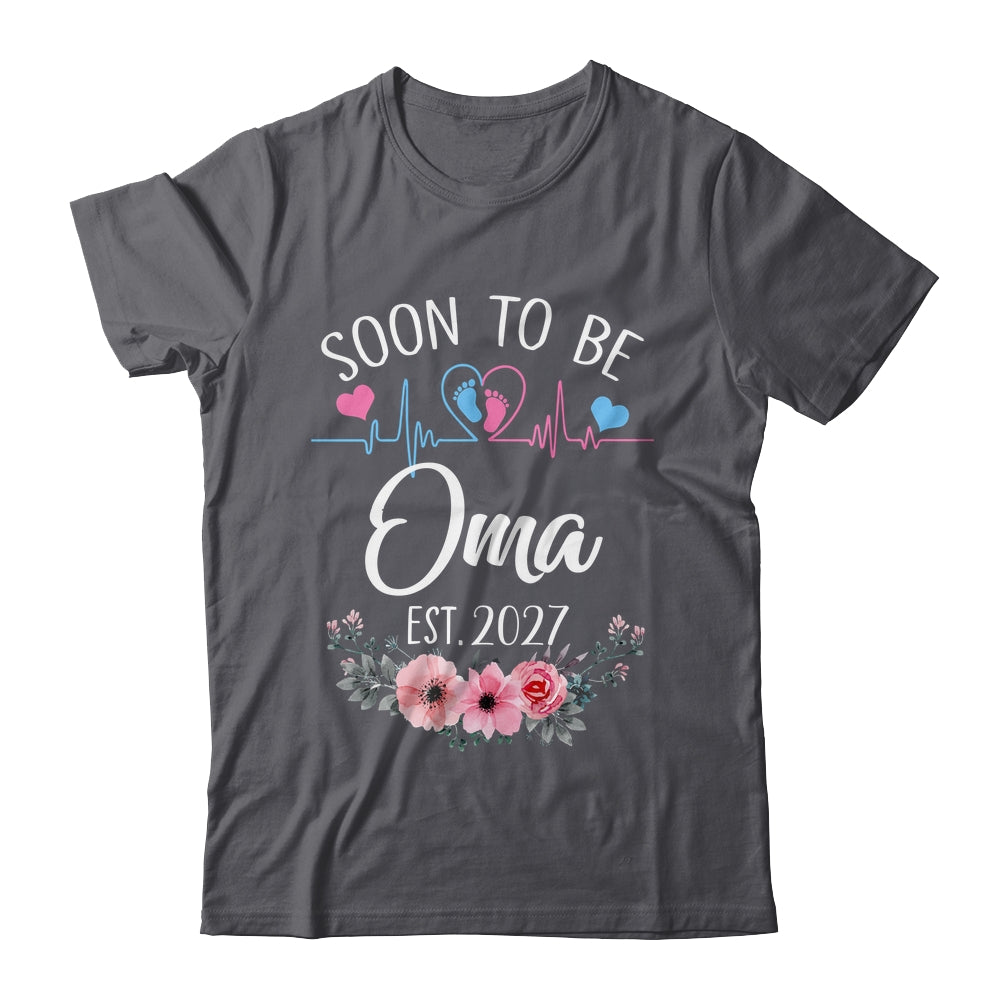 Soon To Be Oma 2027 First Time Pregnancy Announcement Shirt & Tank Top | siriusteestore