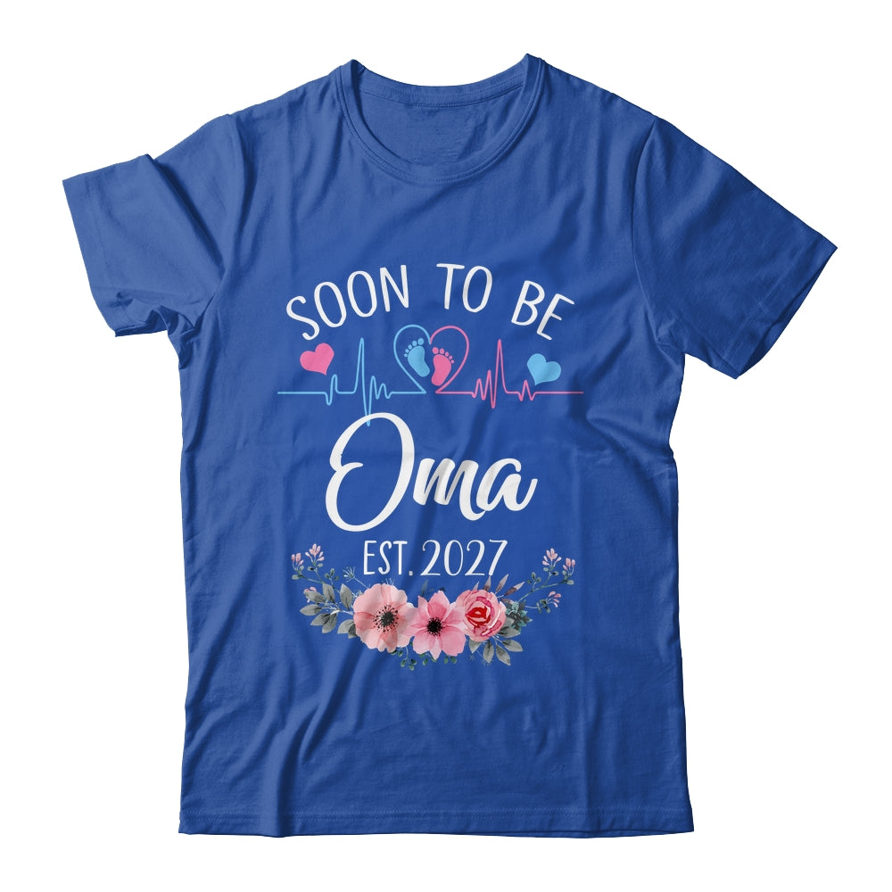 Soon To Be Oma 2027 First Time Pregnancy Announcement Shirt & Tank Top | siriusteestore